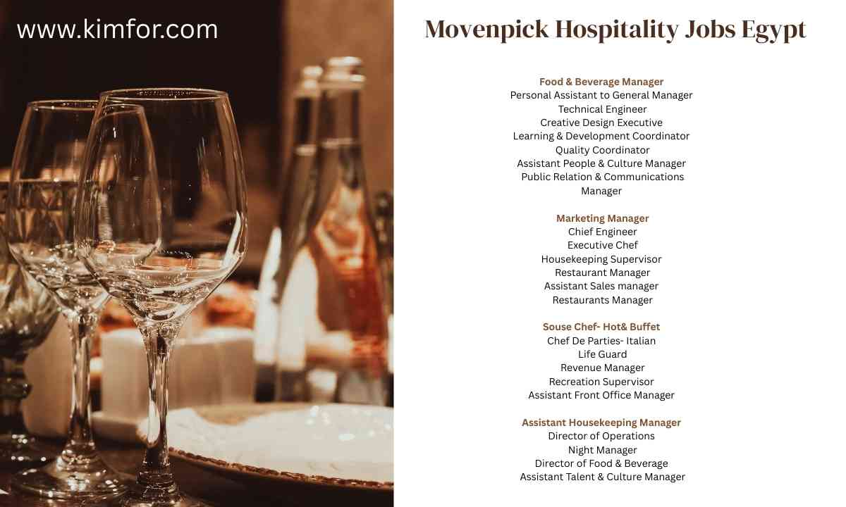 Movenpick Hospitality Jobs Egypt