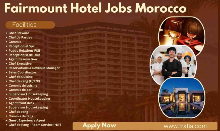 Fairmount Hotel Jobs Morocco