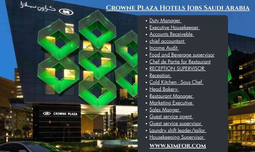 Crowne Plaza Hotels Jobs Saudi Arabia