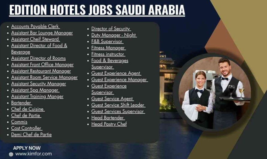 Edition hotels jobs Saudi Arabia