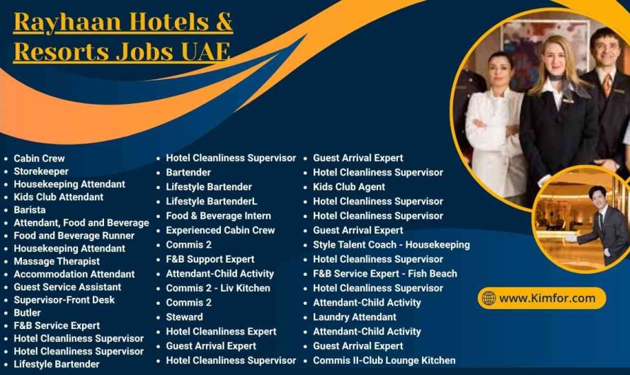 Rayhaan Hotel & Resorts Jobs UAE