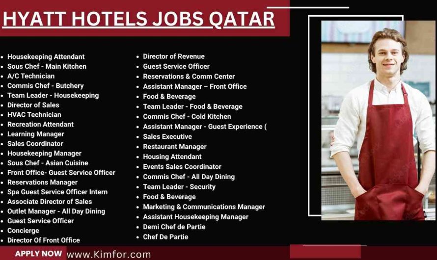 Hyatt Hotel Jobs Qatar