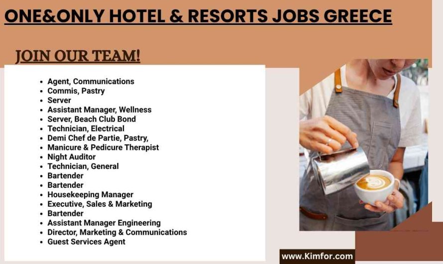 One&Only Hotel & Resorts Jobs Greece