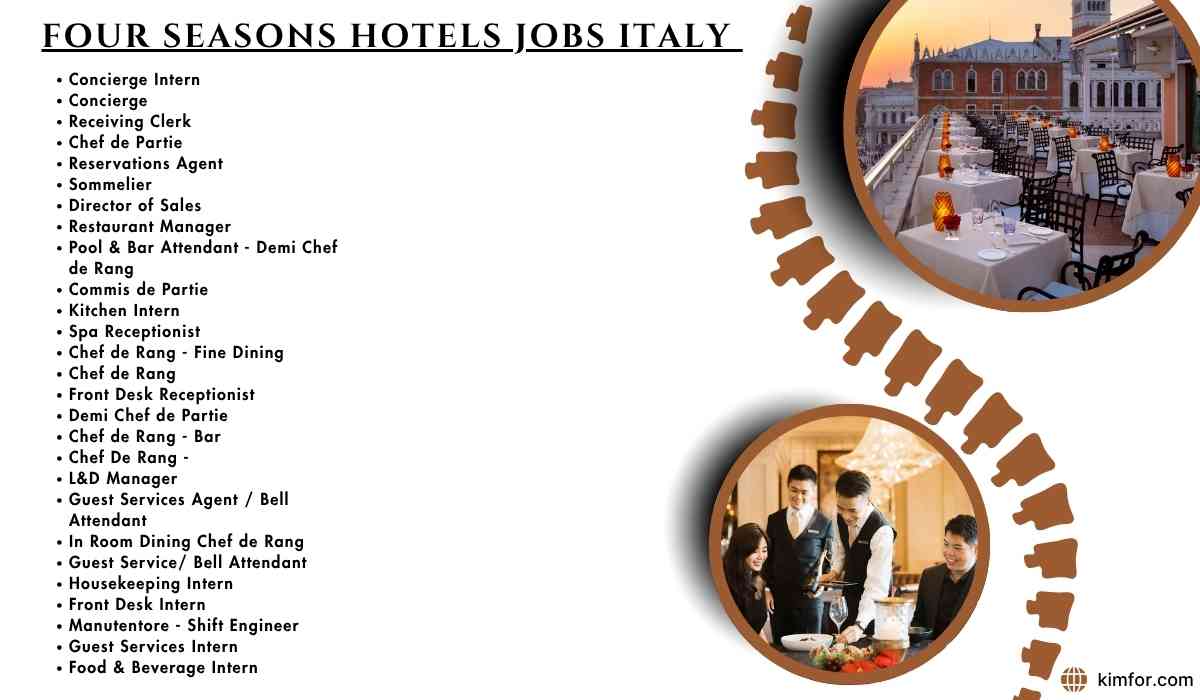 Four Seasons Hotels Jobs Italy