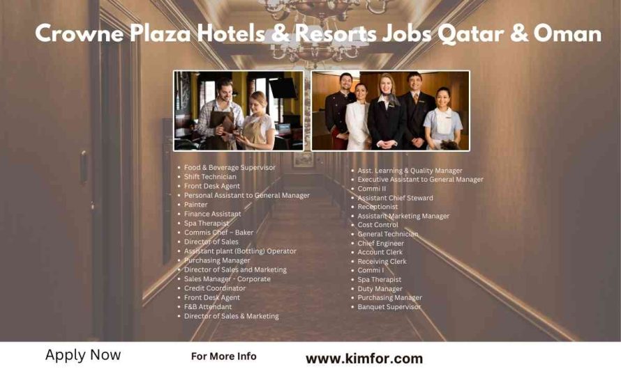 Crowne Plaza Hotels & Resorts Jobs Qatar & Oman