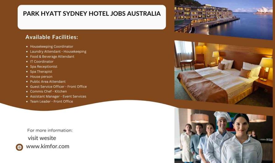 Park Hyatt Sydney Hotel Jobs Australia