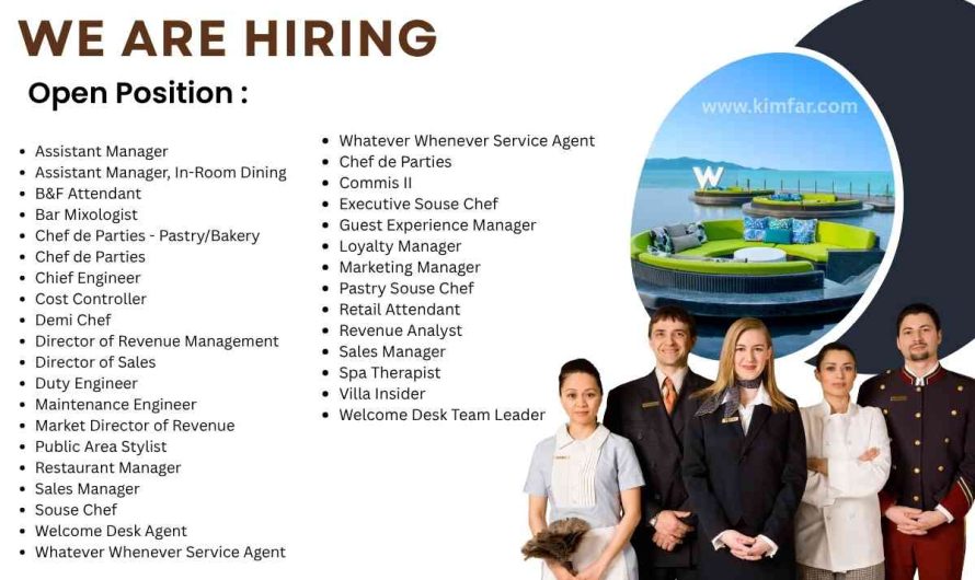 W Hotels Hiring Now – Apply for Hospitality Jobs in Thailand & Indonesia