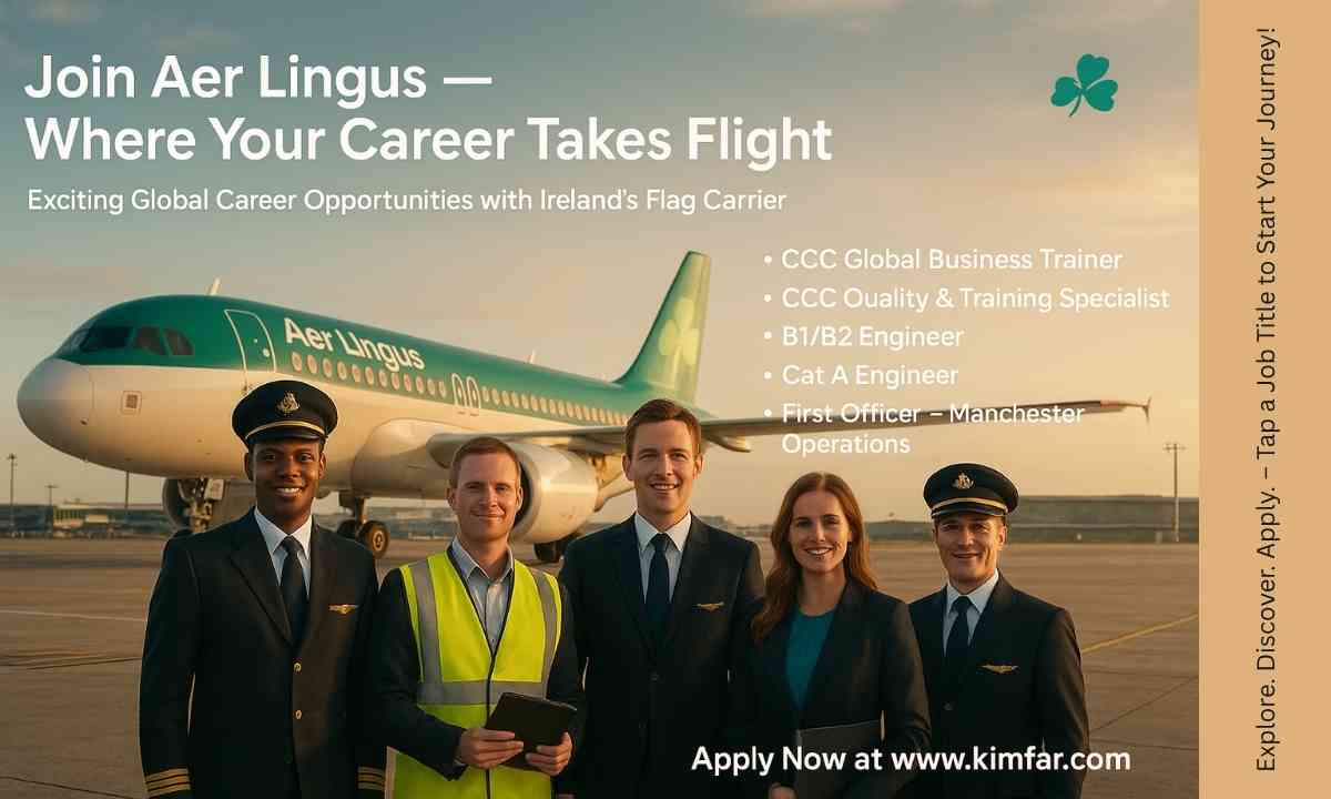 Aer Lingus Airlines is Hiring Join Our Team Today