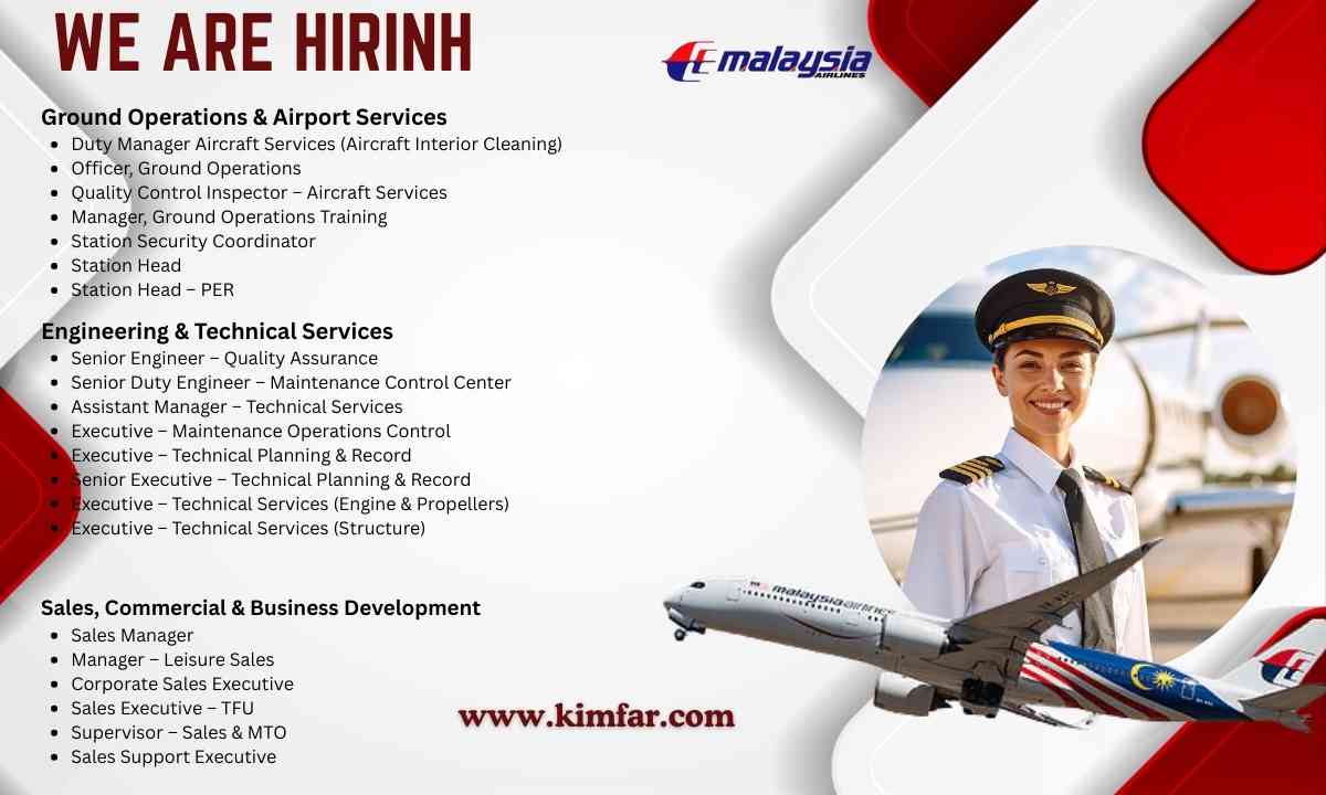 Malaysian Aviation Group Jobs