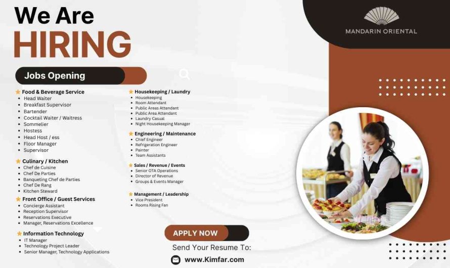 Mandarin Oriental London – Luxury Hotel Job Openings (UK)