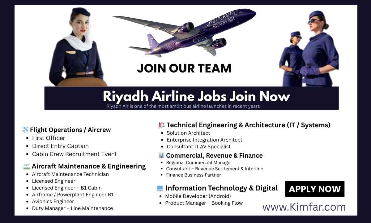Riyadh Airline Jobs Join Now