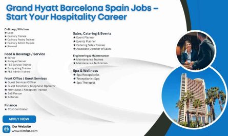 Grand Hyatt Barcelona Spain Jobs – Start Your Hospitality Career