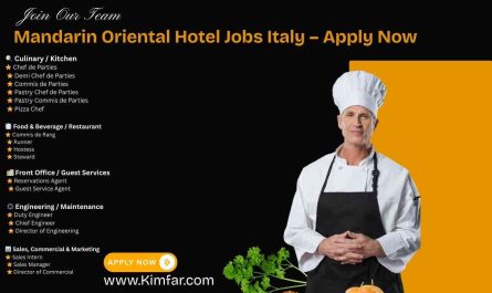 Mandarin Oriental Hotel Jobs Italy – Apply Now