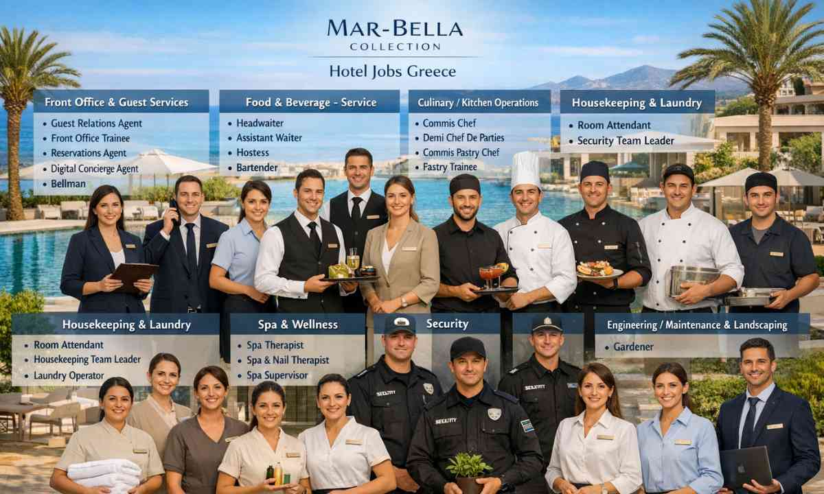 Mar-Bella Collection Hotel Jobs Greece